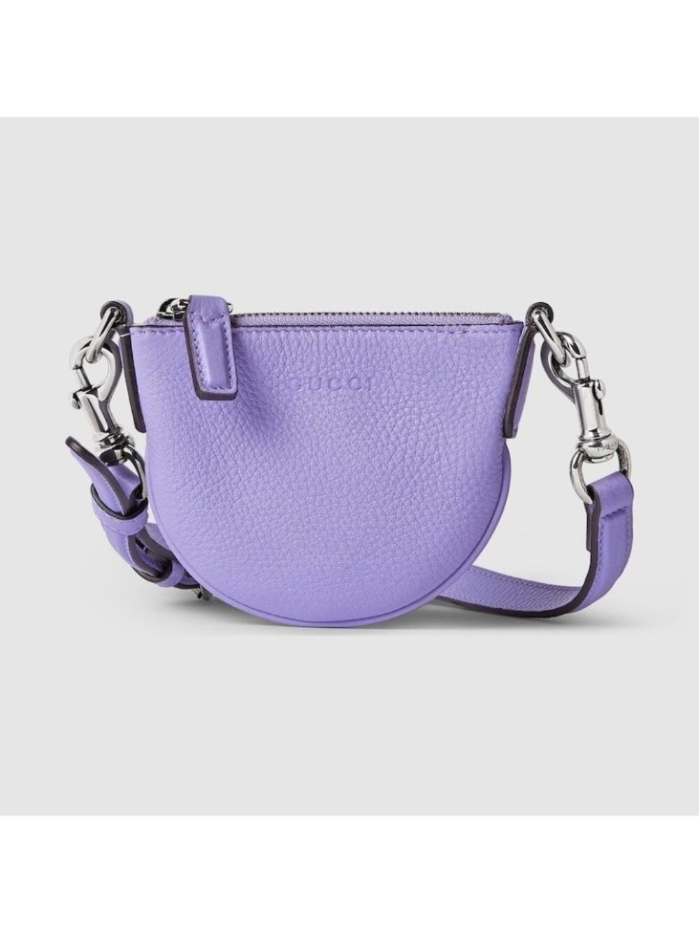 NEW GUCCI SUPER B MINI BAG Purple 100% Authentic Leather